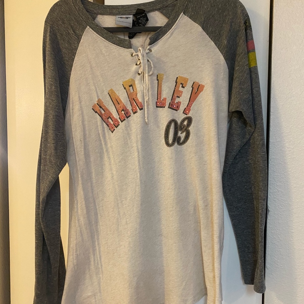 Harley Davidson xl, sunset colors long sleeves.